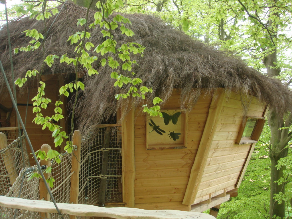 Cabane champêtre vue de face